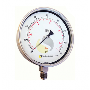 160mm Industrial Pressure Gauge (Stainless Steel) 