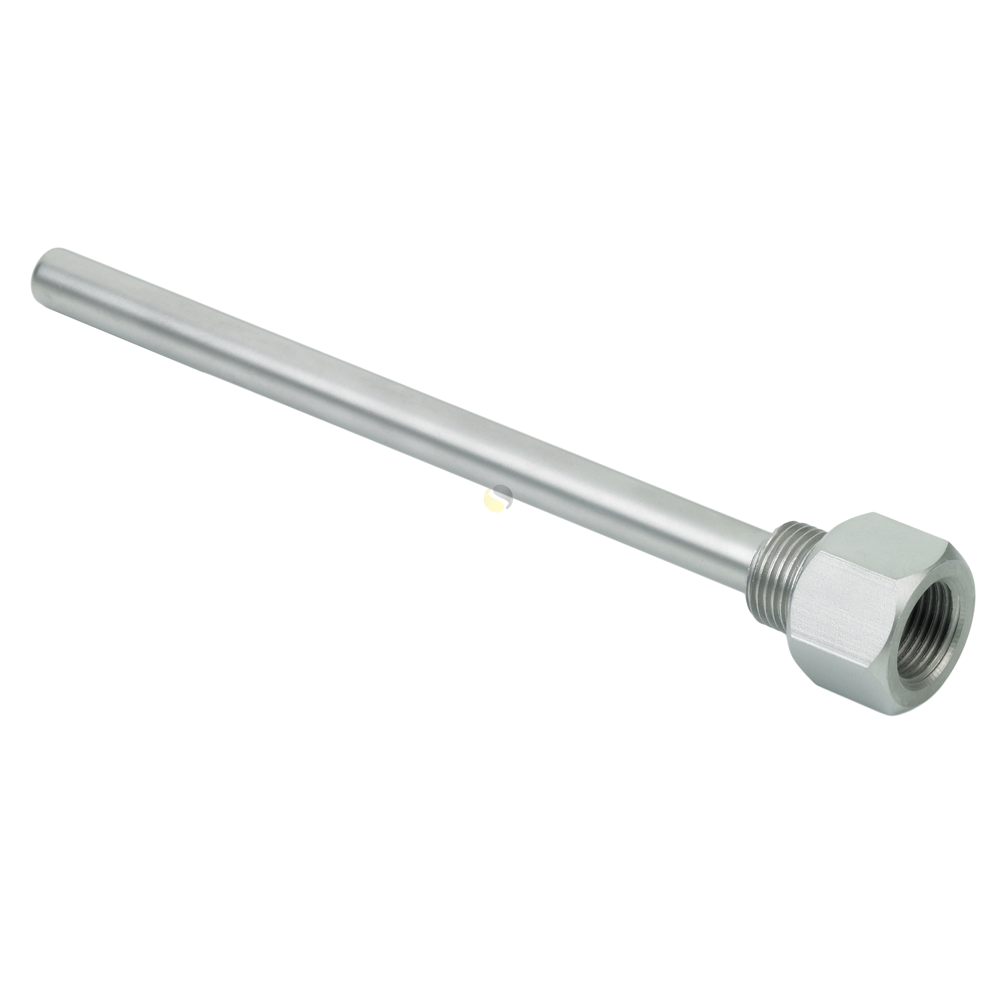 200mm weldless thermowell Stainless Steel 304 Threaded Pipe for Temperature Sensor Homebrew Immersion Well 30 50 100 200 300 400 500mm 1/4 inch 