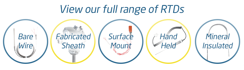 View our Range of RTDs (Pt100 & Pt1000)