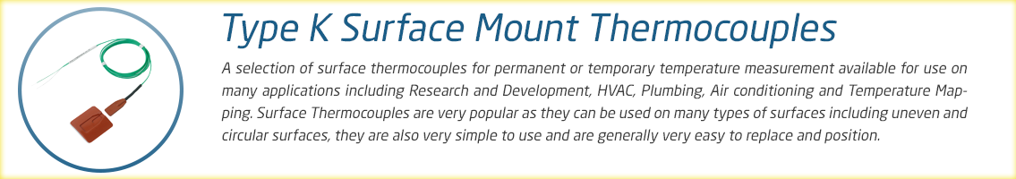 Surface Mount Thermocouple Range