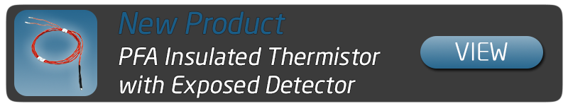 PFA Insulated Thermistor with Exposed Detector